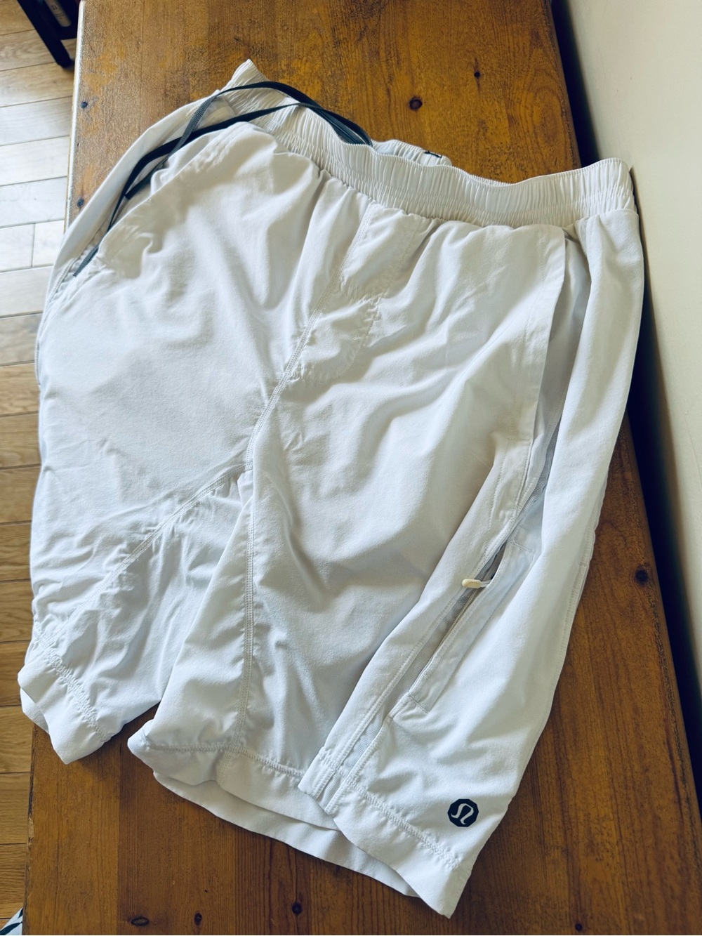 lululemon athletica Men's White Performance Athletic Shorts